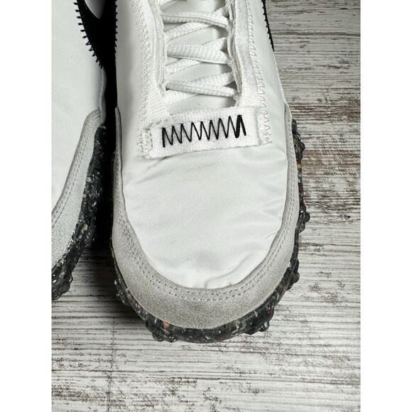 Women's Nike Waffle Racer Crater Summit White/Black Photon Dust Sneakers Sz 8.5 - Picture 6 of 11